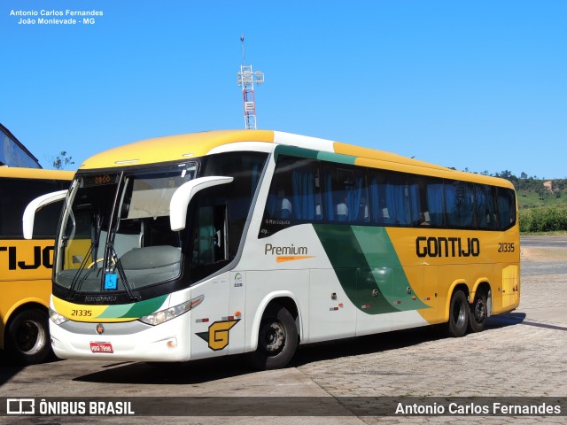 Empresa Gontijo de Transportes 21335 na cidade de João Monlevade, Minas Gerais, Brasil, por Antonio Carlos Fernandes. Número da foto: #9949544.