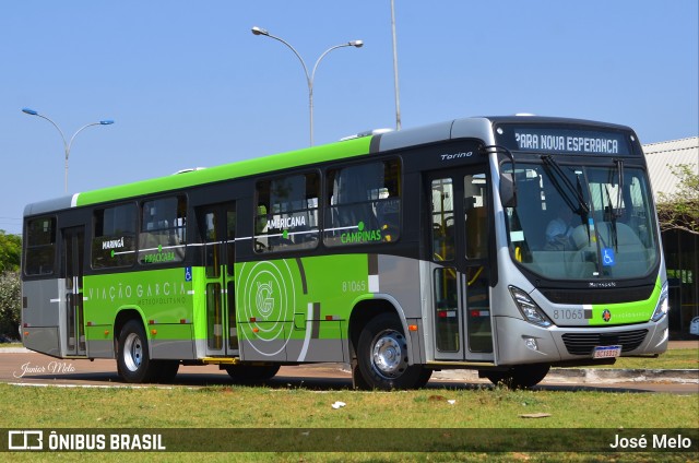 Viação Garcia 81065 na cidade de Maringá, Paraná, Brasil, por José Melo. ID da foto: 9954209.