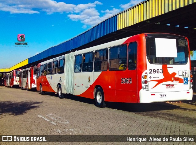 Itajaí Transportes Coletivos 2963 na cidade de Campinas, São Paulo, Brasil, por Henrique Alves de Paula Silva. Número da foto: #9952094.