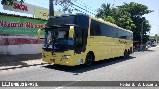 Viação Nordeste 1604 na cidade de Natal, Rio Grande do Norte, Brasil, por Heitor B.  S.  Bezerra. Número da foto: #9953395.