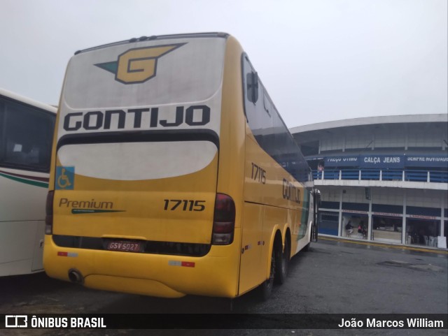 Empresa Gontijo de Transportes 17115 na cidade de Aparecida, São Paulo, Brasil, por João Marcos William. ID da foto: 9951658.