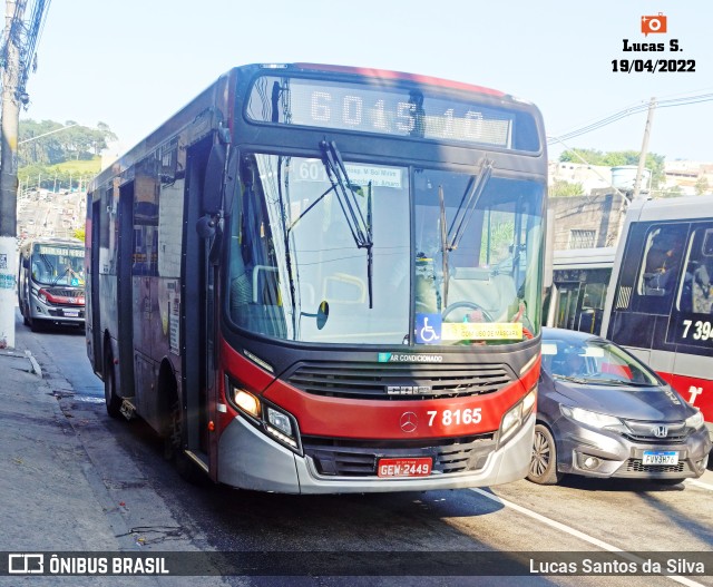 Transwolff Transportes e Turismo 7 8165 na cidade de São Paulo, São Paulo, Brasil, por Lucas Santos da Silva. Número da foto: #9952610.
