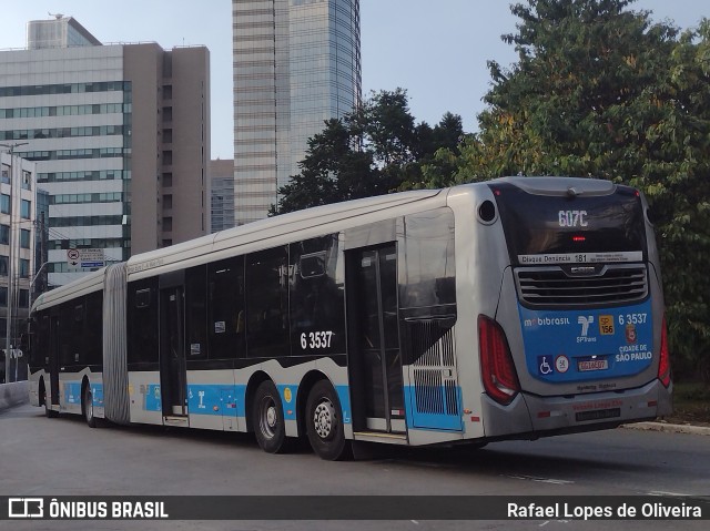 Viação Paratodos > São Jorge > Metropolitana São Paulo > Mobibrasil 6 3537 na cidade de São Paulo, São Paulo, Brasil, por Rafael Lopes de Oliveira. Número da foto: #9951251.