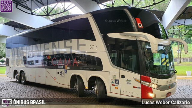 Auto Viação Catarinense 3714 na cidade de Joinville, Santa Catarina, Brasil, por Lucas Weber Calizario. Número da foto: #9952651.