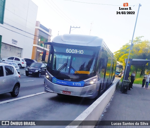 Viação Grajaú S.A. 6 1775 na cidade de São Paulo, São Paulo, Brasil, por Lucas Santos da Silva. Número da foto: #9951016.
