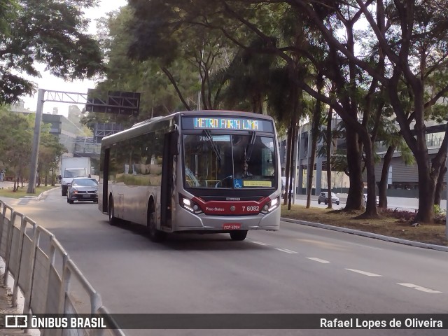 Viação Gatusa Transportes Urbanos 7 6082 na cidade de São Paulo, São Paulo, Brasil, por Rafael Lopes de Oliveira. Número da foto: #9951282.
