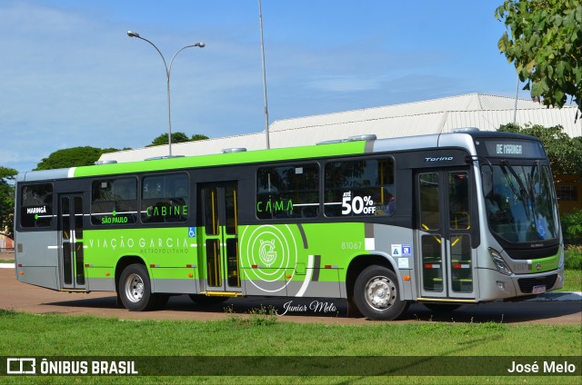 Viação Garcia 81067 na cidade de Maringá, Paraná, Brasil, por José Melo. ID da foto: 9953884.