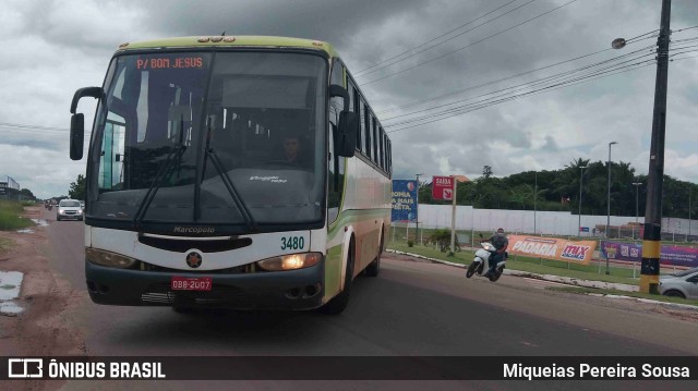 Ônibus Particulares 3480 na cidade de Santa Inês, Maranhão, Brasil, por Miqueias Pereira Sousa. Número da foto: #9951181.
