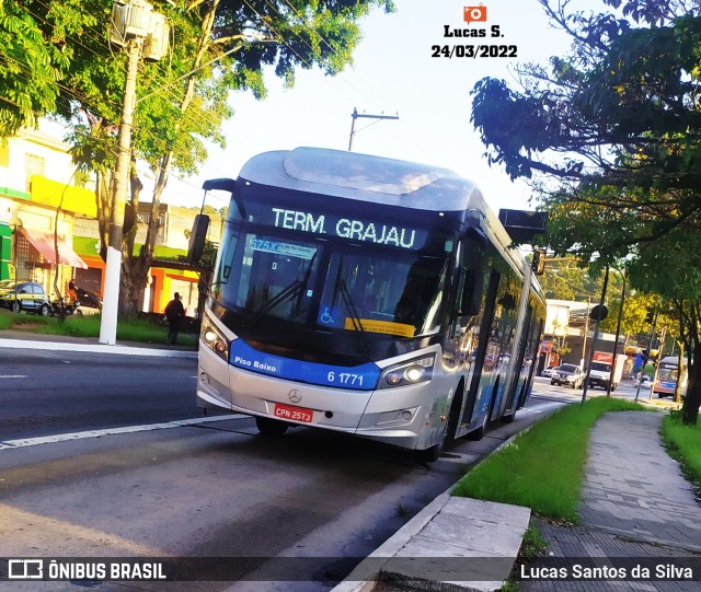 Viação Grajaú S.A. 6 1771 na cidade de São Paulo, São Paulo, Brasil, por Lucas Santos da Silva. Número da foto: #9952596.