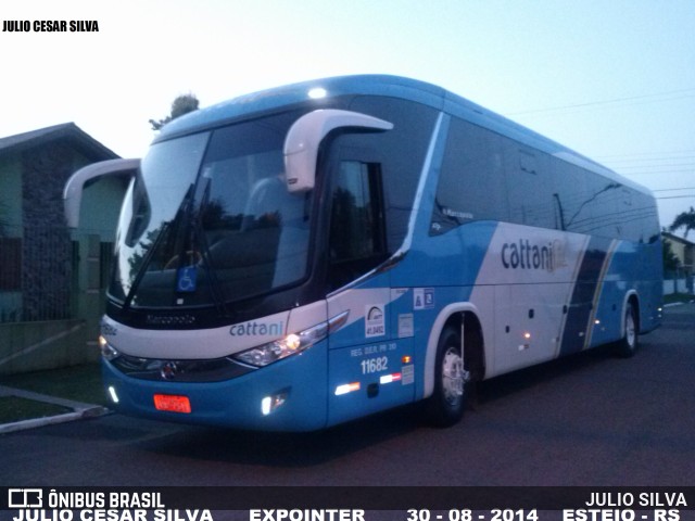 Cattani Sul Transportes e Turismo 11682 na cidade de Esteio, Rio Grande do Sul, Brasil, por JULIO SILVA. Número da foto: #9954146.
