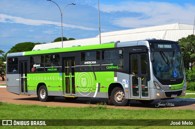 Viação Garcia 81077 na cidade de Maringá, Paraná, Brasil, por José Melo. ID da foto: 9953921.