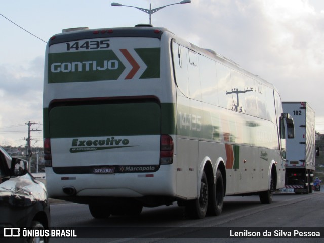 Empresa Gontijo de Transportes 14435 na cidade de Caruaru, Pernambuco, Brasil, por Lenilson da Silva Pessoa. ID da foto: 9952018.