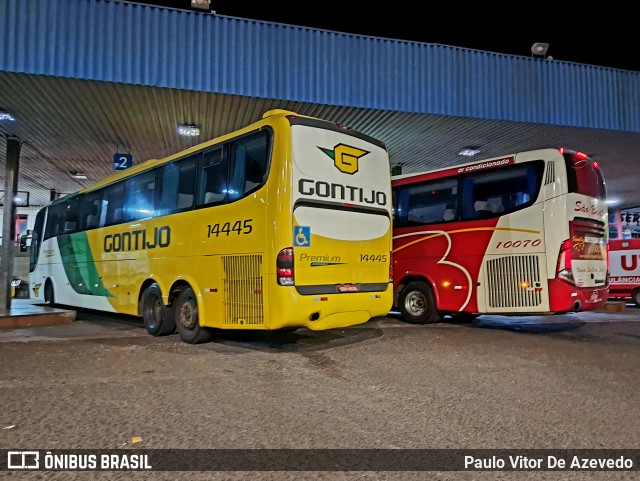 Empresa Gontijo de Transportes 14445 na cidade de Sacramento, Minas Gerais, Brasil, por Paulo Vitor De Azevedo. ID da foto: 9954190.