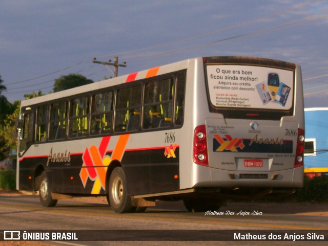 Viação Avante 7686 na cidade de Indaiatuba, São Paulo, Brasil, por Matheus dos Anjos Silva. ID da foto: 9955264.