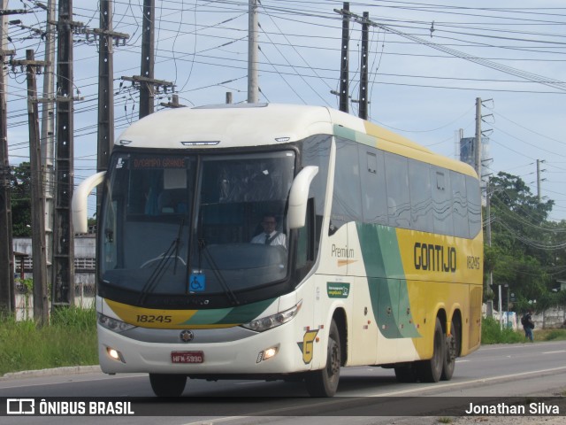 Empresa Gontijo de Transportes 18245 na cidade de Jaboatão dos Guararapes, Pernambuco, Brasil, por Jonathan Silva. ID da foto: 9955113.