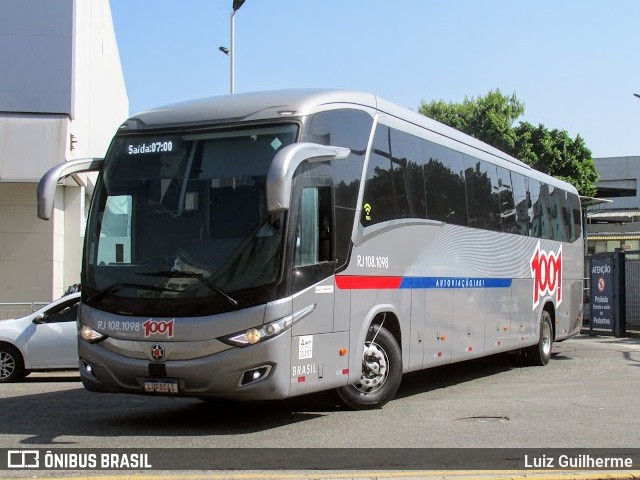 Auto Viação 1001 RJ 108.1098 na cidade de Rio de Janeiro, Rio de Janeiro, Brasil, por Luiz Guilherme. ID da foto: 9955166.