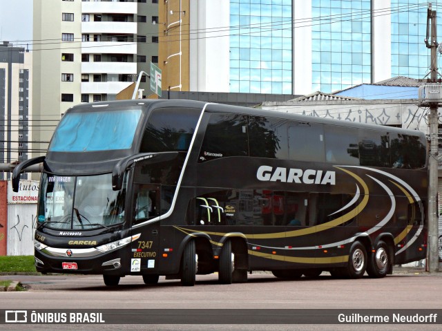 Viação Garcia 7347 na cidade de Curitiba, Paraná, Brasil, por Guilherme Neudorff. Número da foto: #9955805.