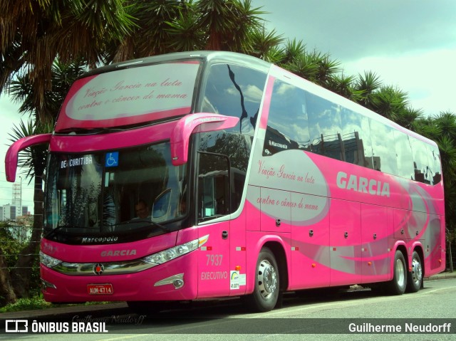 Viação Garcia 7937 na cidade de Curitiba, Paraná, Brasil, por Guilherme Neudorff. Número da foto: #9956048.