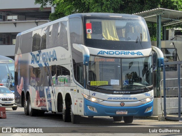 Empresa de Transportes Andorinha 7404 na cidade de Rio de Janeiro, Rio de Janeiro, Brasil, por Luiz Guilherme. ID da foto: 9955173.