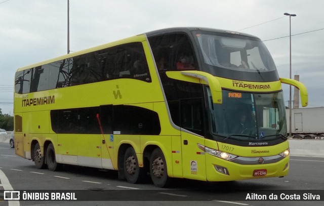 Viação Itapemirim 17017 na cidade de São Paulo, São Paulo, Brasil, por Ailton da Costa Silva. ID da foto: 9954708.