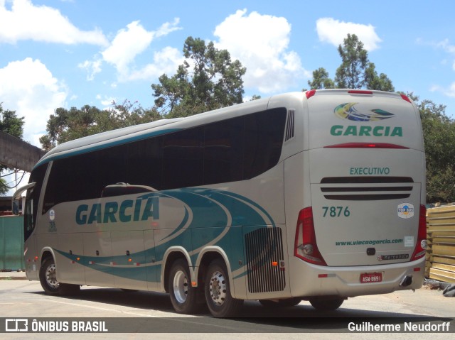 Viação Garcia 7876 na cidade de Curitiba, Paraná, Brasil, por Guilherme Neudorff. ID da foto: 9956021.