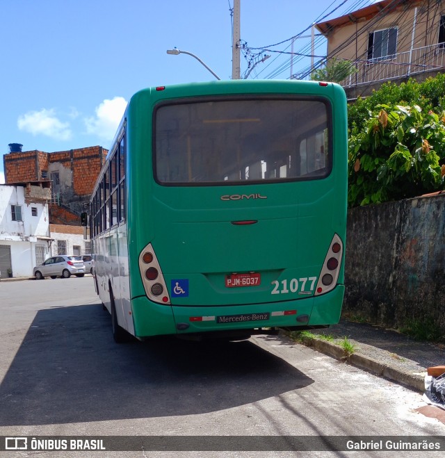 OT Trans - Ótima Salvador Transportes 21077 na cidade de Salvador, Bahia, Brasil, por Gabriel Guimarães. ID da foto: 9881787.