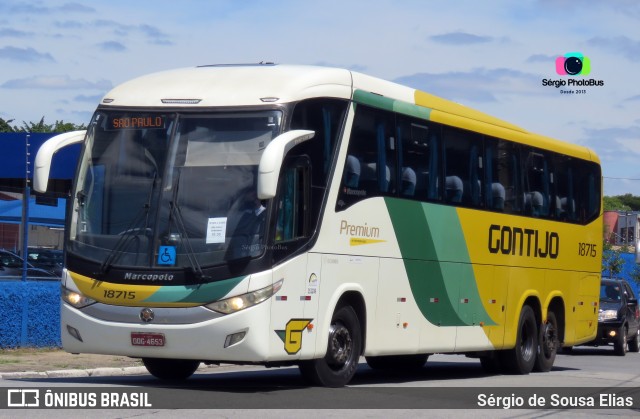 Empresa Gontijo de Transportes 18715 na cidade de São Paulo, São Paulo, Brasil, por Sérgio de Sousa Elias. ID da foto: 9883407.