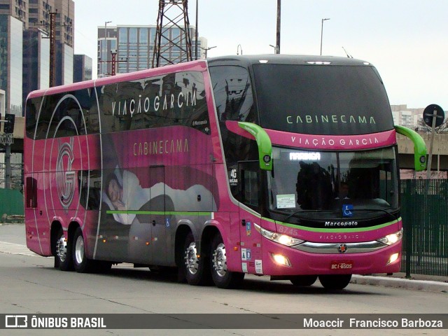 Viação Garcia 8745 na cidade de São Paulo, São Paulo, Brasil, por Moaccir  Francisco Barboza. Número da foto: #9882163.