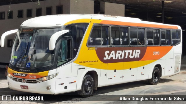 Saritur - Santa Rita Transporte Urbano e Rodoviário 30110 na cidade de Belo Horizonte, Minas Gerais, Brasil, por Allan Douglas Ferreira da Silva. Número da foto: #9881490.