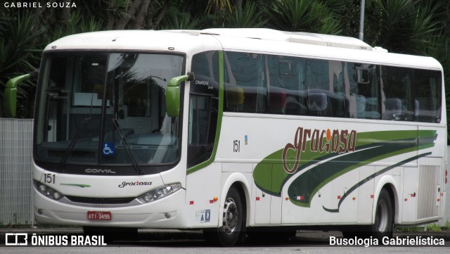 Viação Graciosa 151 na cidade de Curitiba, Paraná, Brasil, por Busologia Gabrielística. Número da foto: #9881929.