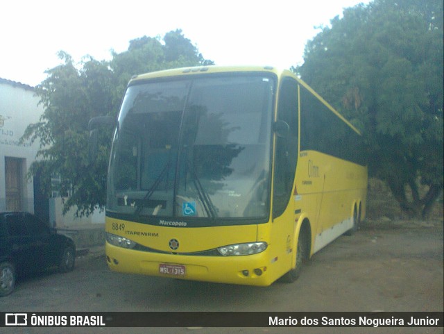 Viação Itapemirim 8849 na cidade de Seabra, Bahia, Brasil, por Mario dos Santos Nogueira Junior. Número da foto: #9881445.
