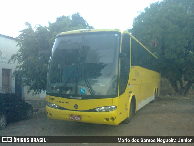 Viação Itapemirim 8849 na cidade de Seabra, Bahia, Brasil, por Mario dos Santos Nogueira Junior. ID da foto: 9881445.