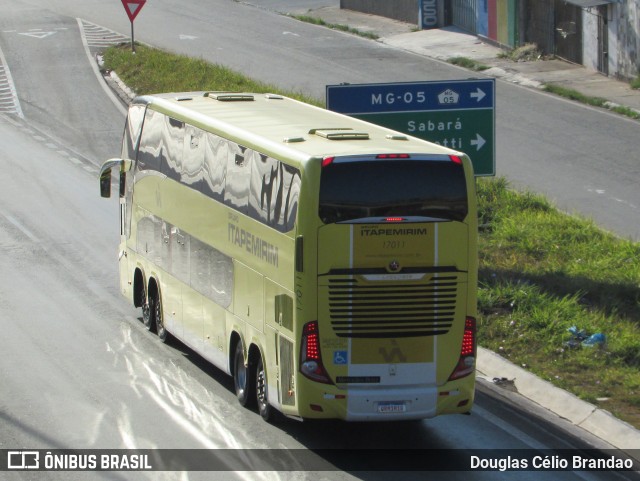 Viação Itapemirim 17011 na cidade de Belo Horizonte, Minas Gerais, Brasil, por Douglas Célio Brandao. ID da foto: 9883229.