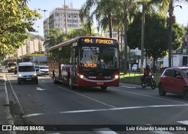 Auto Lotação Ingá 1.1.070 na cidade de Niterói, Rio de Janeiro, Brasil, por Luiz Eduardo Lopes da Silva. ID da foto: 9958998.