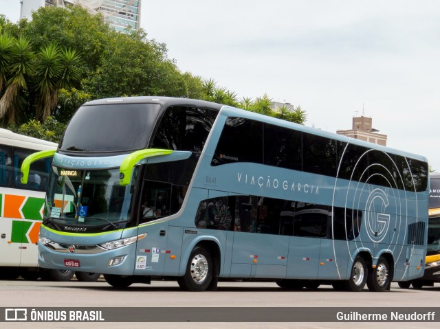 Viação Garcia 8641 na cidade de Curitiba, Paraná, Brasil, por Guilherme Neudorff. ID da foto: 9957500.