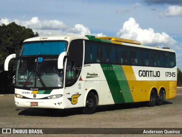 Empresa Gontijo de Transportes 17345 na cidade de Vitória da Conquista, Bahia, Brasil, por Anderson Queiroz. ID da foto: 9958032.