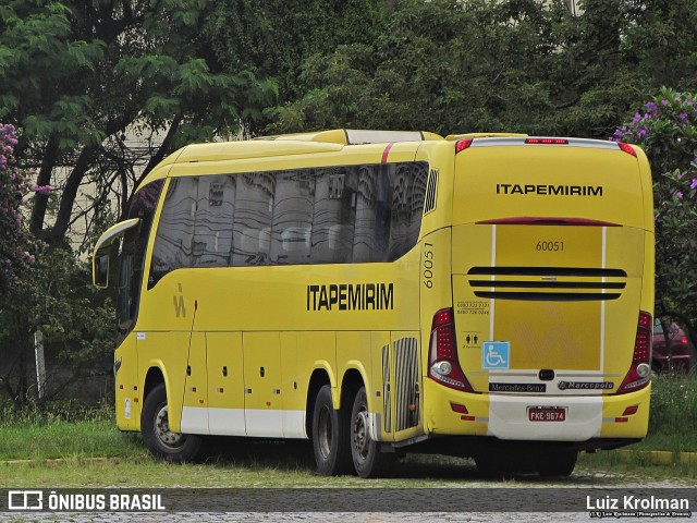 Viação Itapemirim 60051 na cidade de Juiz de Fora, Minas Gerais, Brasil, por Luiz Krolman. ID da foto: 9958997.