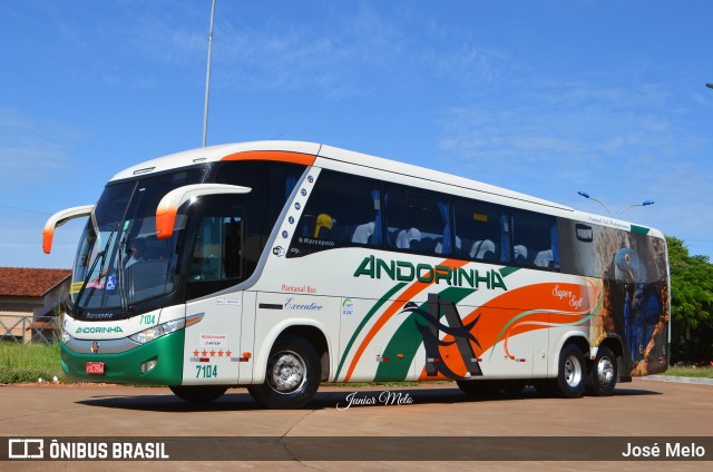 Empresa de Transportes Andorinha 7104 na cidade de Maringá, Paraná, Brasil, por José Melo. ID da foto: 9958737.