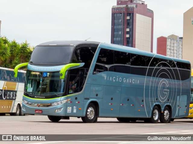 Viação Garcia 8401 na cidade de Curitiba, Paraná, Brasil, por Guilherme Neudorff. ID da foto: 9957438.