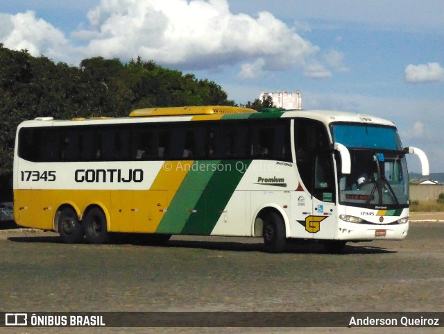 Empresa Gontijo de Transportes 17345 na cidade de Vitória da Conquista, Bahia, Brasil, por Anderson Queiroz. ID da foto: 9957948.