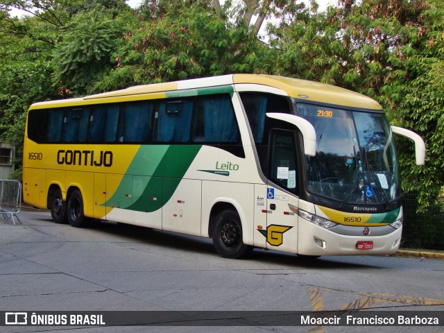 Empresa Gontijo de Transportes 16510 na cidade de São Paulo, São Paulo, Brasil, por Moaccir  Francisco Barboza. ID da foto: 9957658.