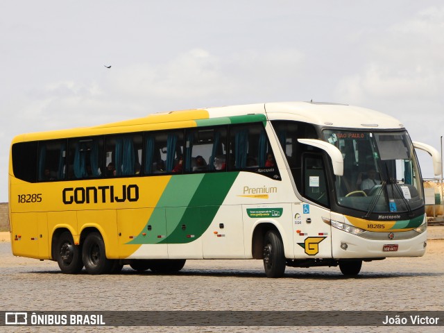 Empresa Gontijo de Transportes 18285 na cidade de Vitória da Conquista, Bahia, Brasil, por João Victor. ID da foto: 9885777.