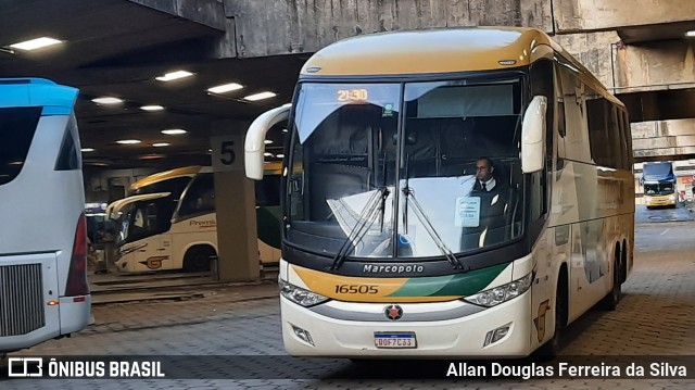Empresa Gontijo de Transportes 16505 na cidade de Belo Horizonte, Minas Gerais, Brasil, por Allan Douglas Ferreira da Silva. Número da foto: #9886481.