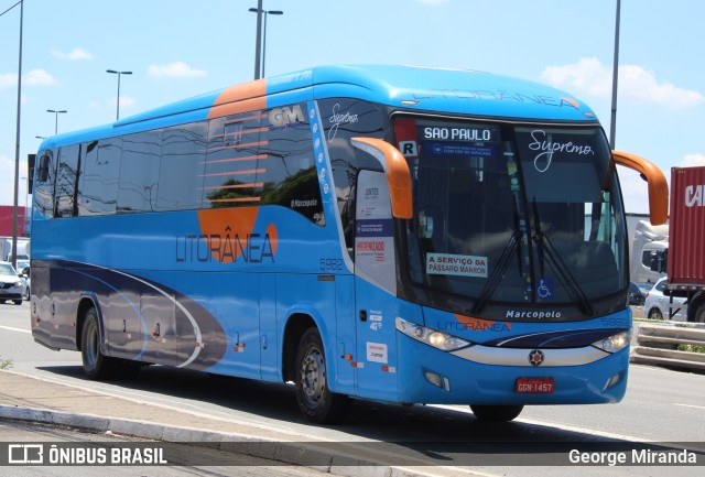 Litorânea Transportes Coletivos 5982 na cidade de São Paulo, São Paulo, Brasil, por George Miranda. Número da foto: #9885992.