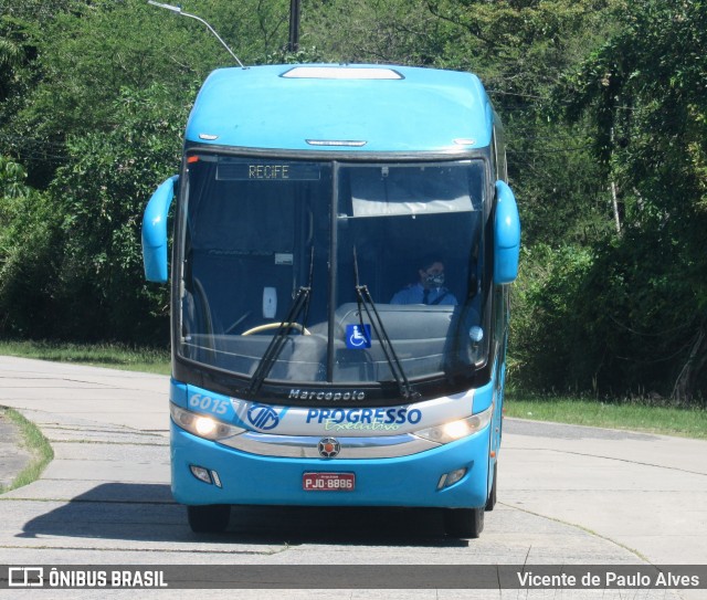 Auto Viação Progresso 6015 na cidade de Recife, Pernambuco, Brasil, por Vicente de Paulo Alves. ID da foto: 9884367.