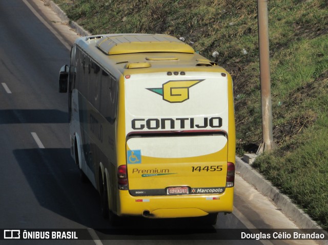 Empresa Gontijo de Transportes 14455 na cidade de Belo Horizonte, Minas Gerais, Brasil, por Douglas Célio Brandao. ID da foto: 9885836.