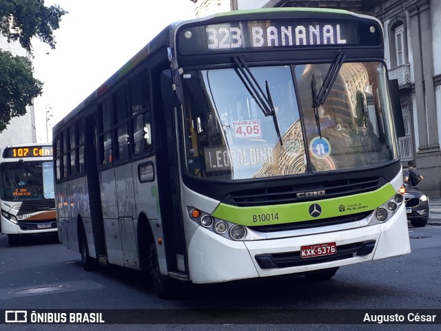 Transportes Paranapuan B10014 na cidade de Rio de Janeiro, Rio de Janeiro, Brasil, por Augusto César. Número da foto: #9887511.