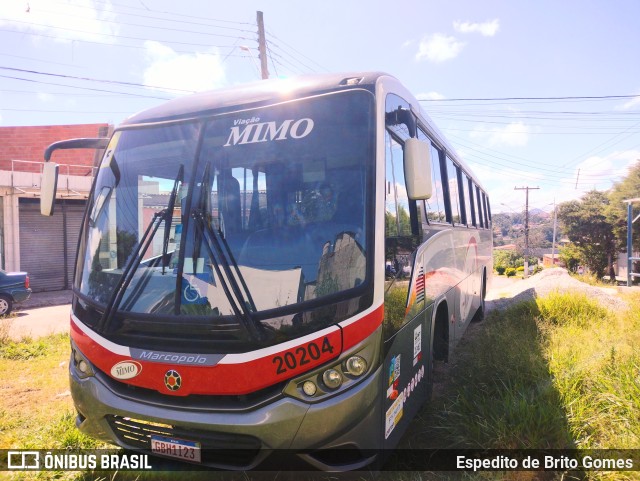 Viação Mimo 20204 na cidade de Francisco Morato, São Paulo, Brasil, por Espedito de Brito Gomes. ID da foto: 9886869.