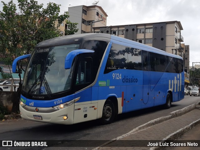 UTIL - União Transporte Interestadual de Luxo 9124 na cidade de Conselheiro Lafaiete, Minas Gerais, Brasil, por José Luiz Soares Neto. ID da foto: 9888043.