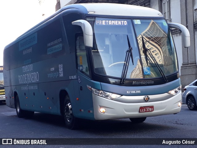 Auto Viação 1001 RJ 108.395 na cidade de Rio de Janeiro, Rio de Janeiro, Brasil, por Augusto César. Número da foto: #9887603.